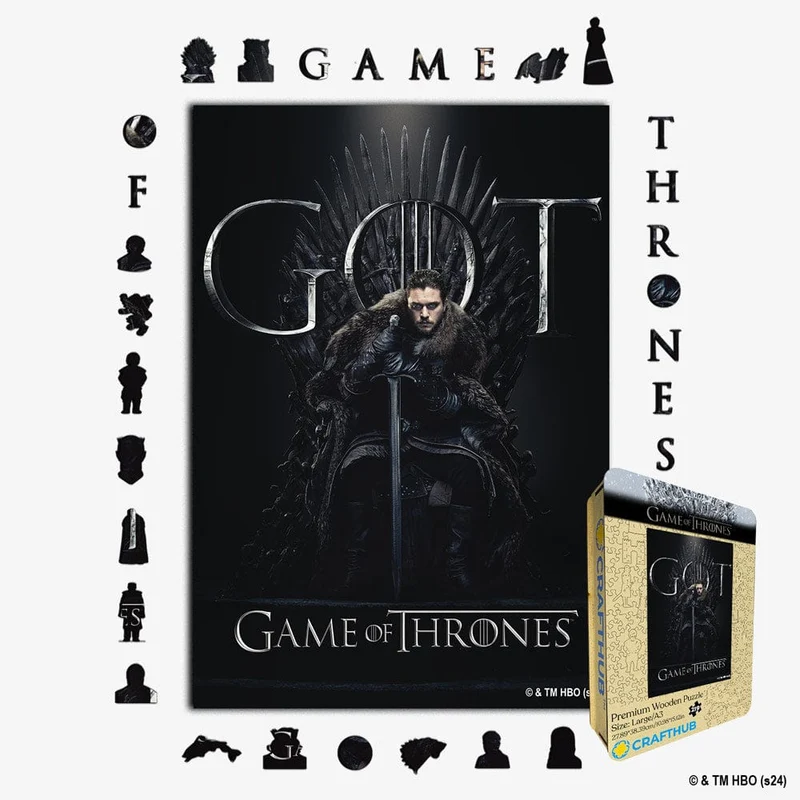 Jon Snows järntron - träpussel