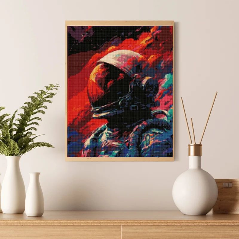 Astronaut - Diamantmålningssats