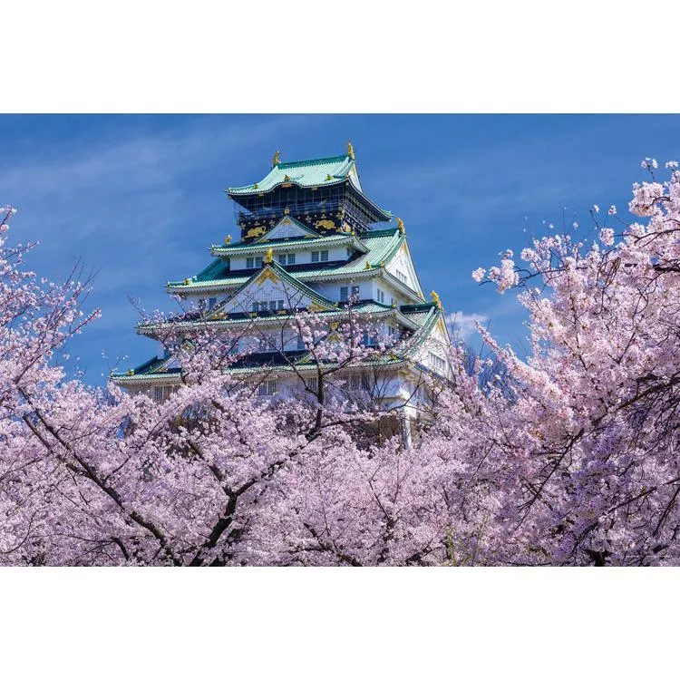 Pussel Osaka slott i full blom Osaka 1000 bitar YAM-10-1482