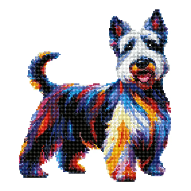 Skotsk terrier / skotsk hund - Diamond Painting Kit
