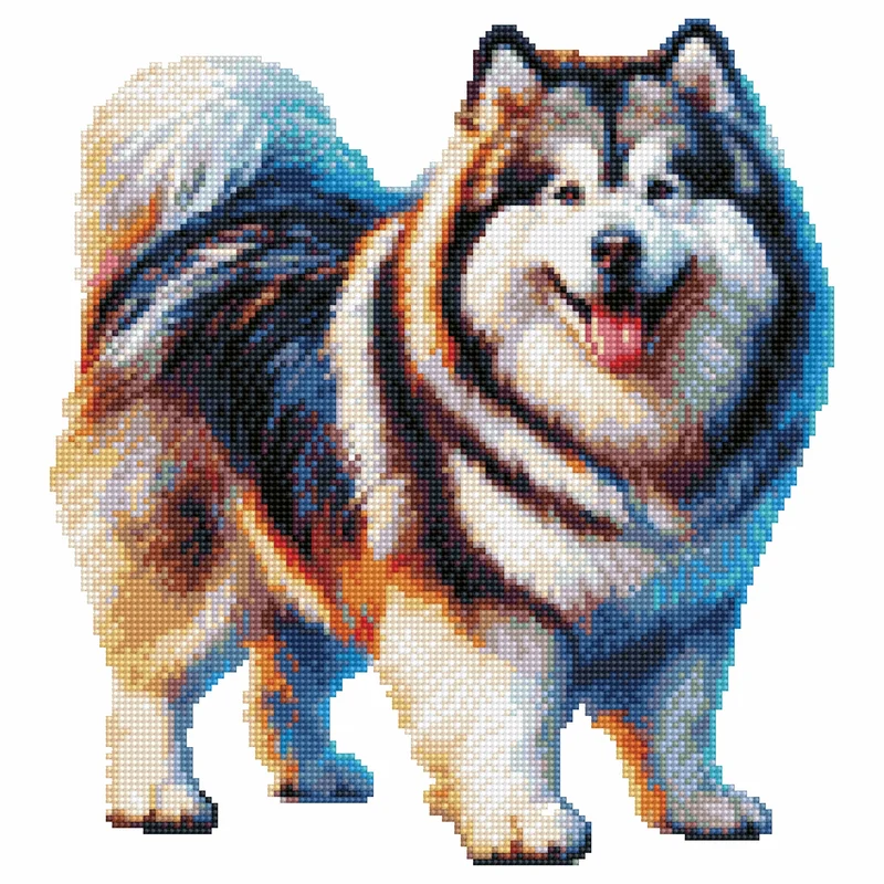 Malamut hund - Diamond Painting Kit