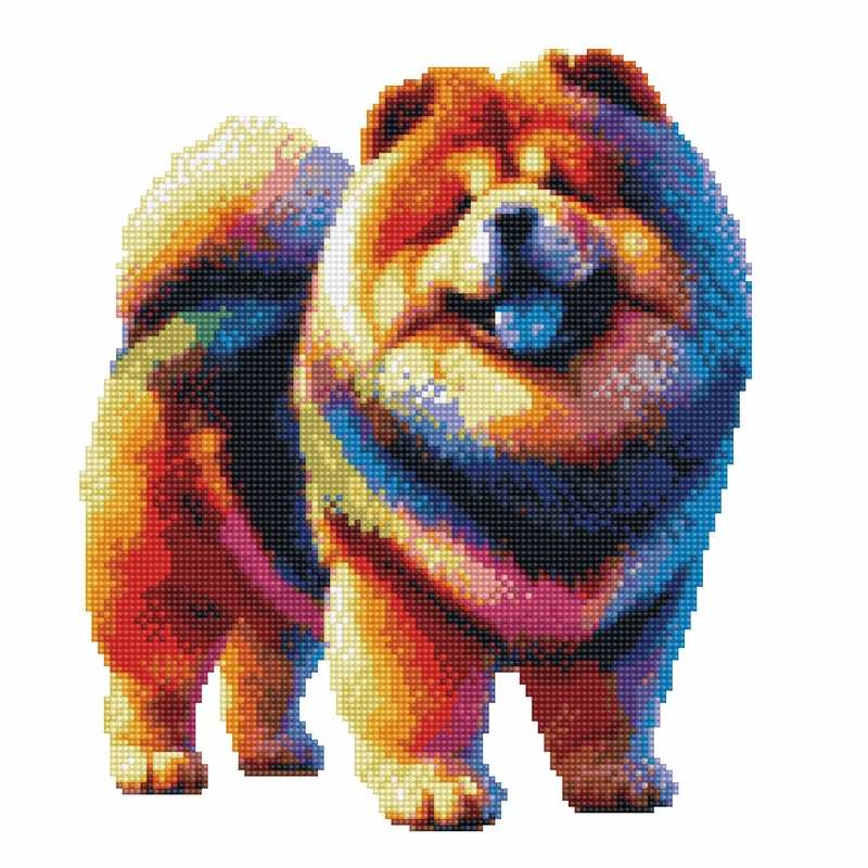 Chow Chow hund - Diamond Painting Kit