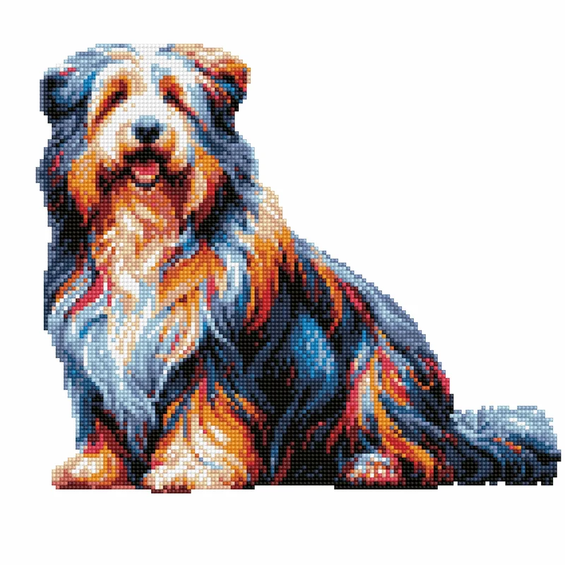 Bearded Collie - Diamond Painting Kit