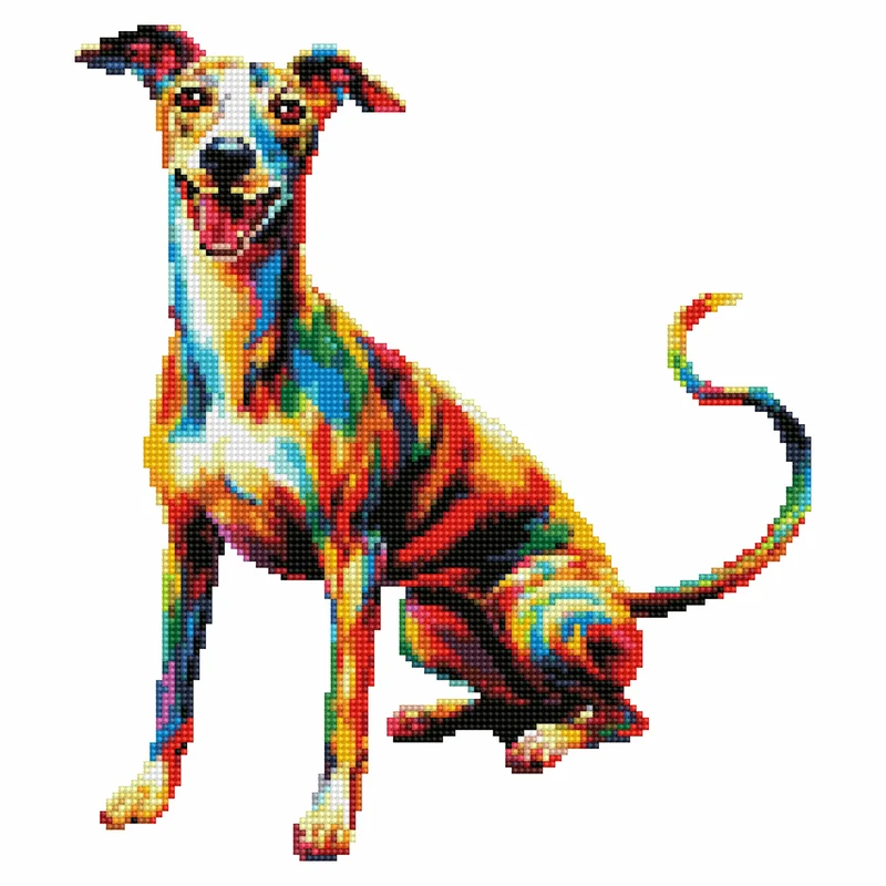 Whippet hund - Diamond Painting Kit