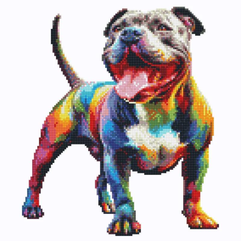 Pitbullhund - Diamond Painting Kit
