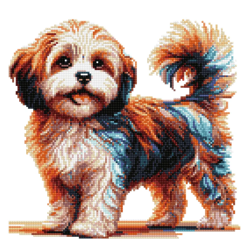 Cavachon hund - Diamond Painting Kit