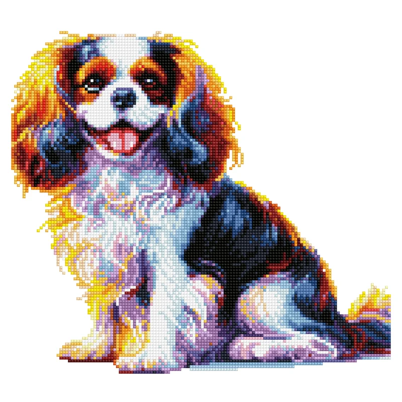 Cavalier King Charles Spaniel hund - Diamond Painting Kit