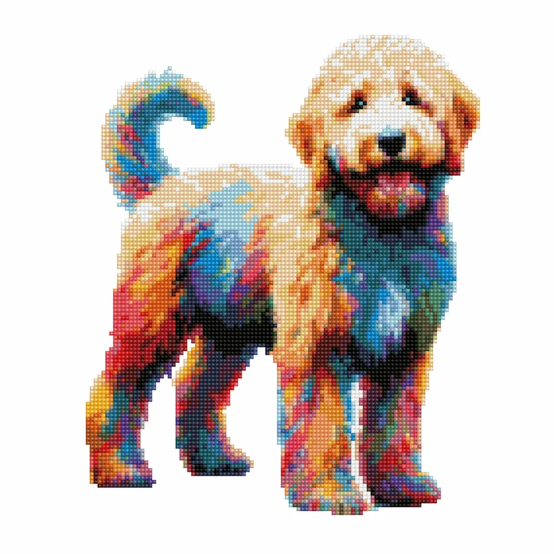 Goldendoodle hund - Diamond Painting Kit