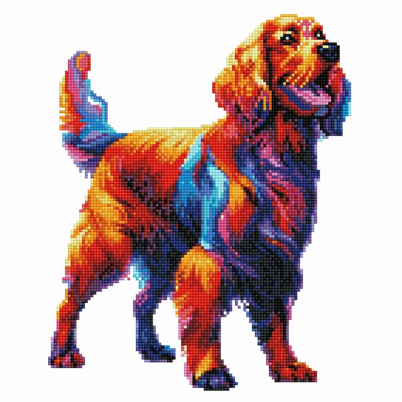 Irländsk röd setter - Diamond Painting Kit