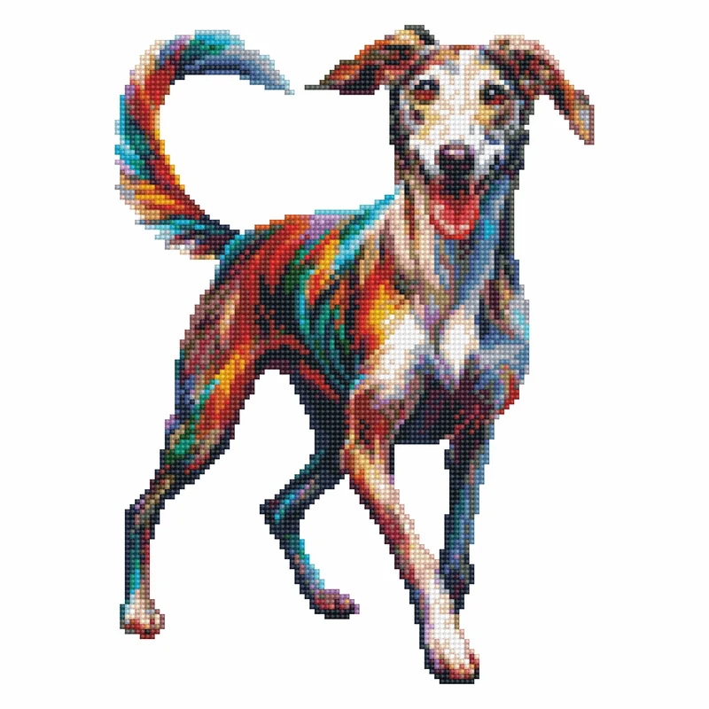 Lurcher hund - Diamond Painting Kit