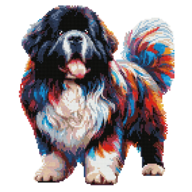 Newfoundlandshund - Diamond Painting Kit