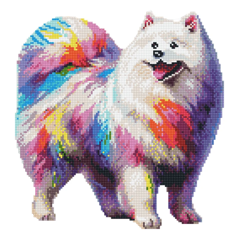Samojedhund - Diamond Painting Kit