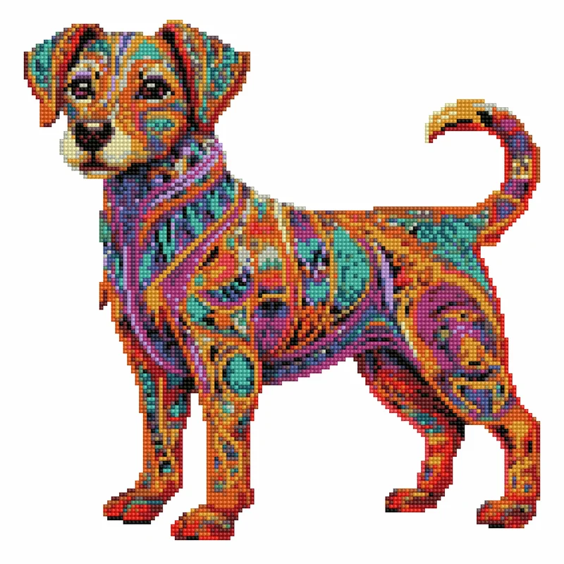 Jack Russel-hund - Diamond Painting Kit