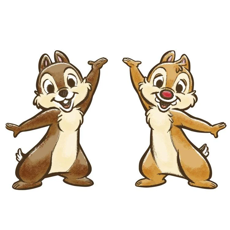 Pussel Silhuett - Chip & Dale - Chip & Dale 266 Bitar YAM-31-07