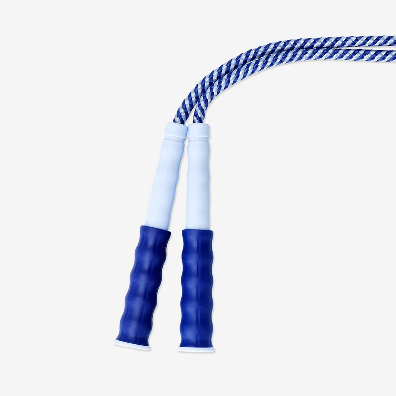 Blue skipping rope for workouts