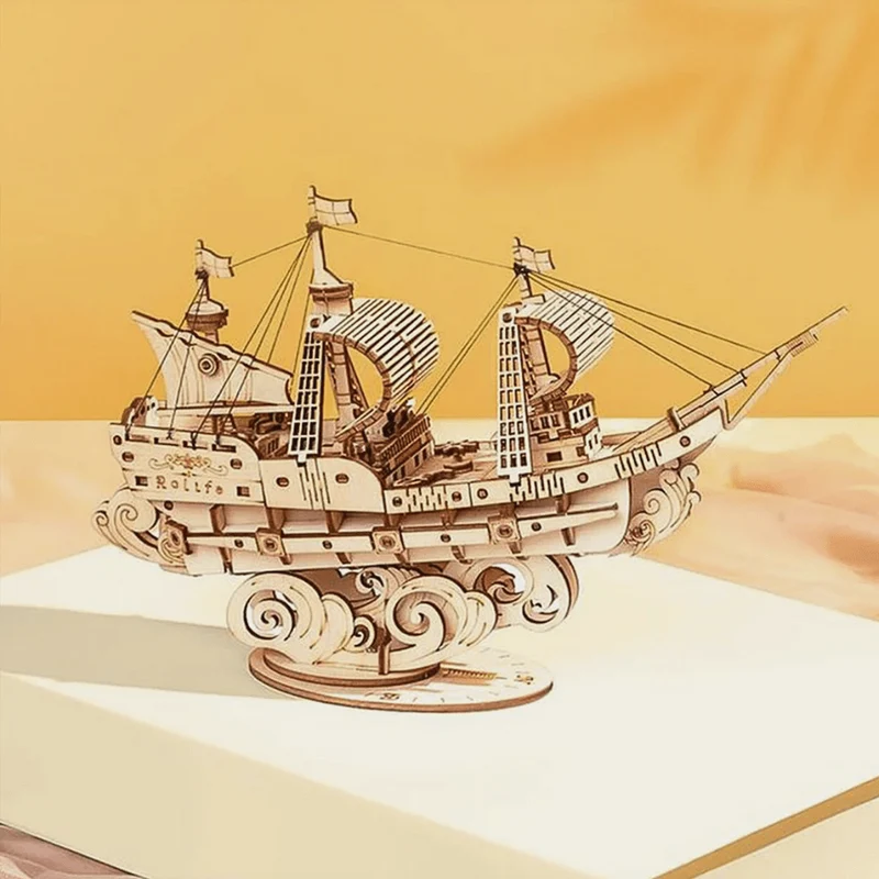 Seglande skepp 3D-pussel