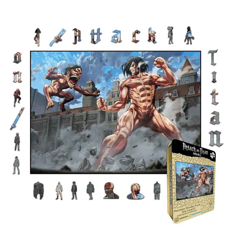 Eren vs Titanen - Träpussel