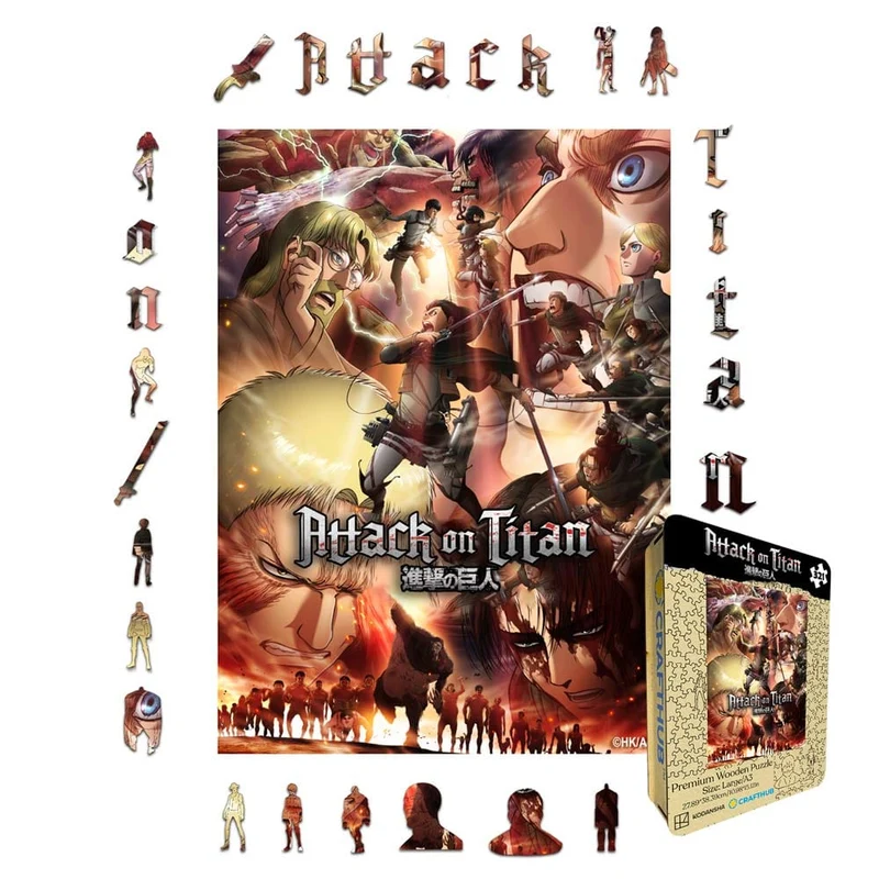 Attack på titanen - Träpussel