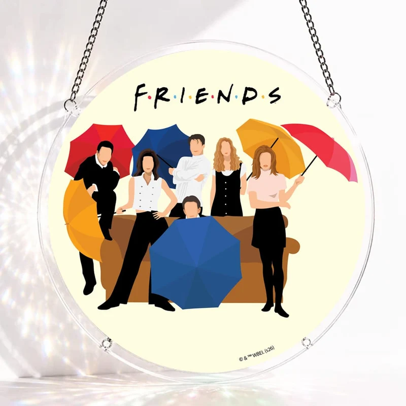Akrylpussel som solfångare - Friends-gänget