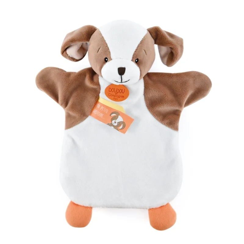 Handdocka och snuttefilt – Hund, ca 25 cm, från nyfödd