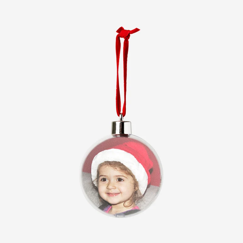 DIY Christmas bauble with picture