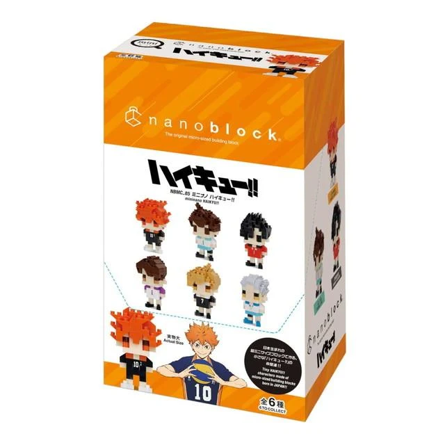 Nanoblock mininano Haikyu!! Blindbox Set med 6 (NBMC_85S)