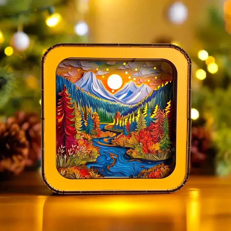 Livfull skog - Nattlampapussel i 3D