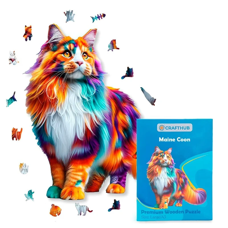 Maine Coon katt - pussel