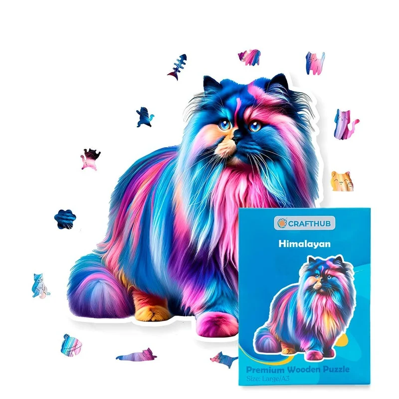 Colourpoint perser katt - pussel