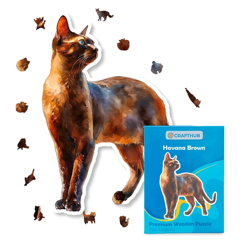 Havana brown katt - pussel