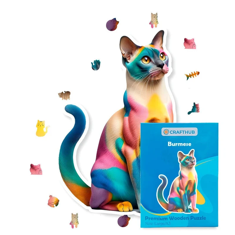 Burma katt - pussel