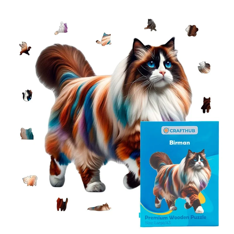 Birman katt - pussel