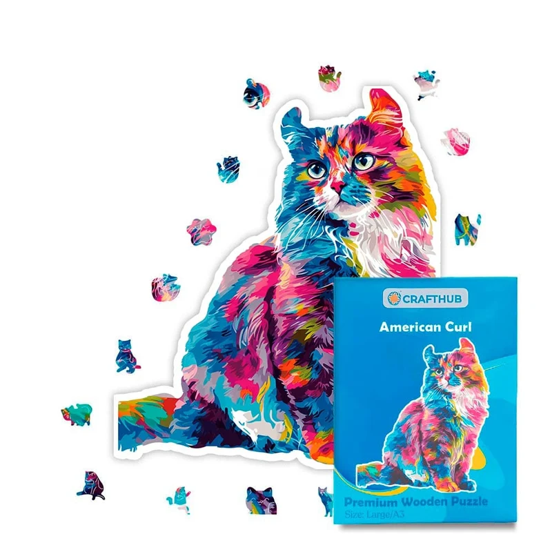 American Curl katt - pussel