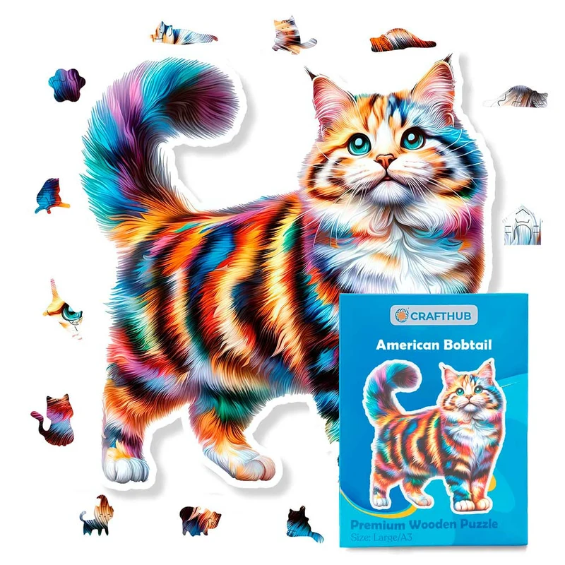 American bobtail katt - pussel