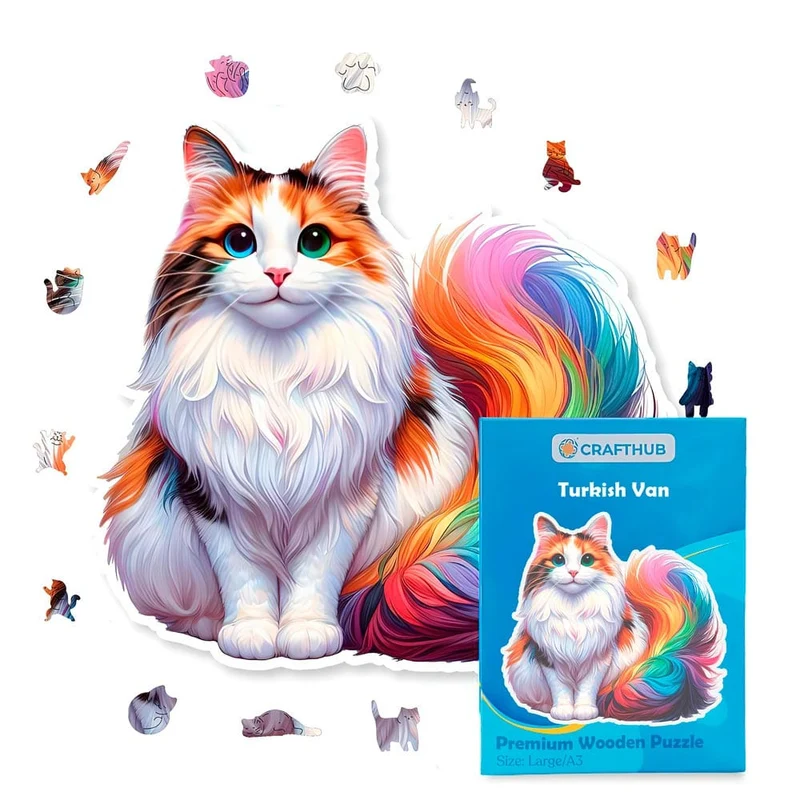Turkisk van katt - pussel