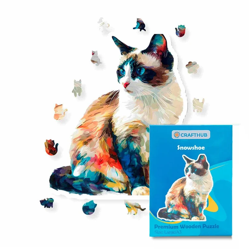 Snowshoe katt - pussel