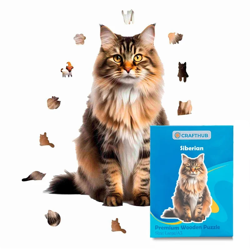 Sibirisk katt - pussel