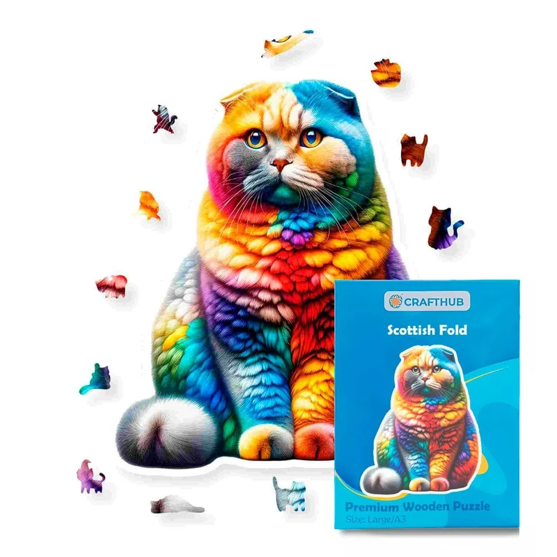 Scottish fold katt - pussel