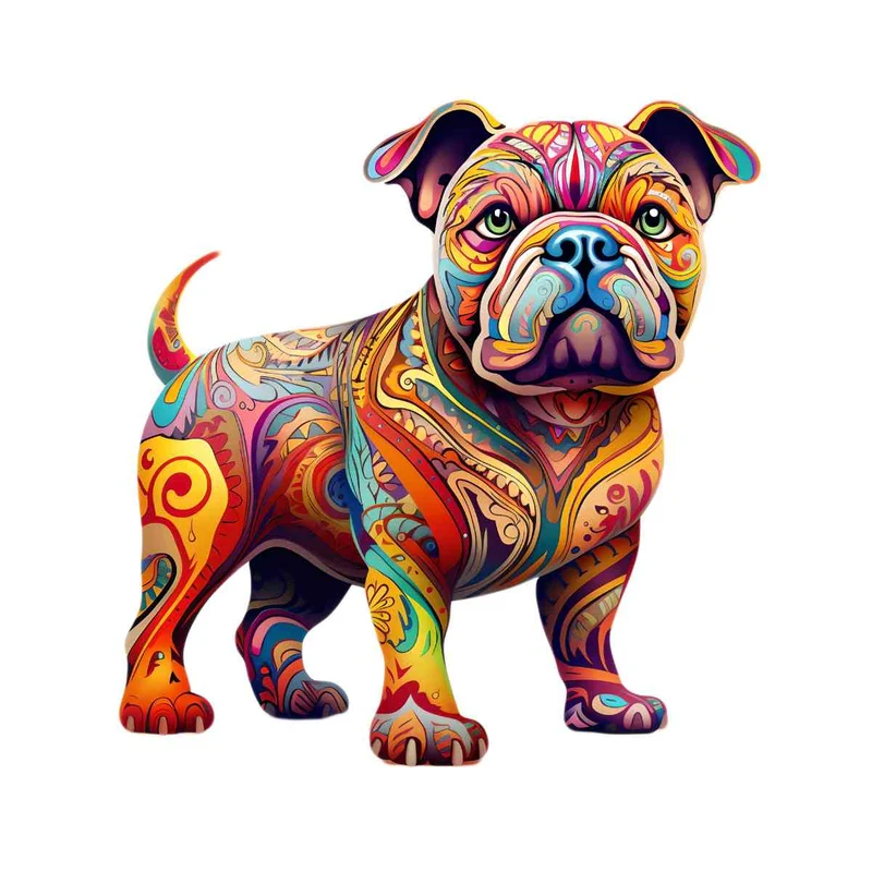Engelsk bulldogg - pussel