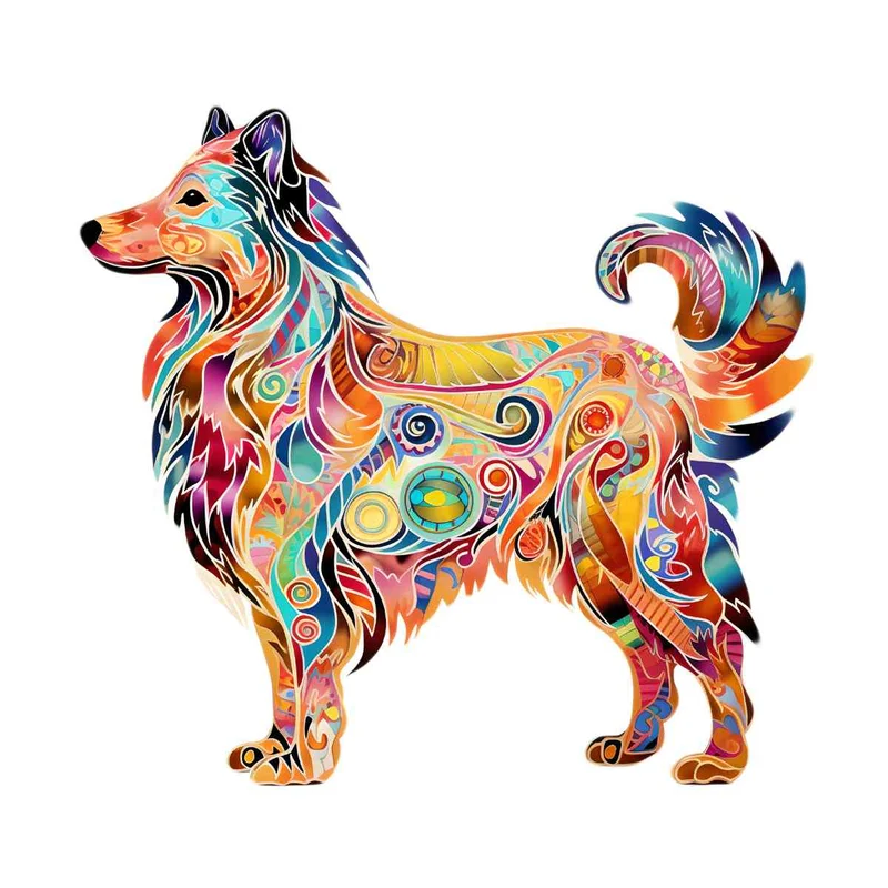 Grov colliehund - pussel