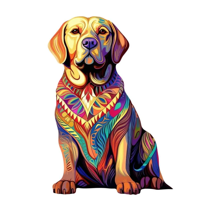 Labrador hund - pussel