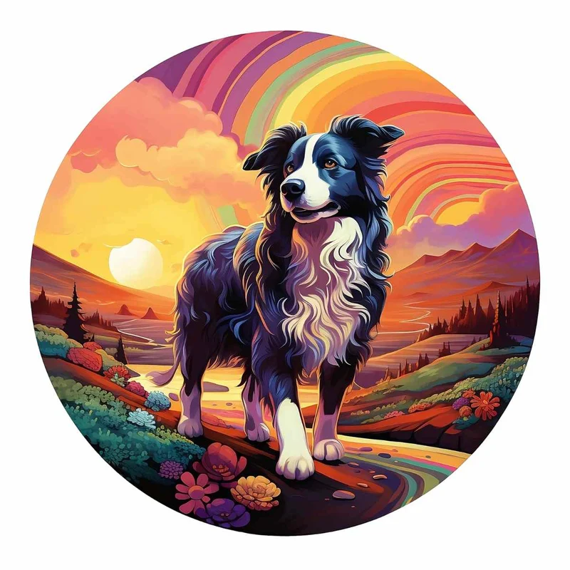 Border Collie Hund - Pussel