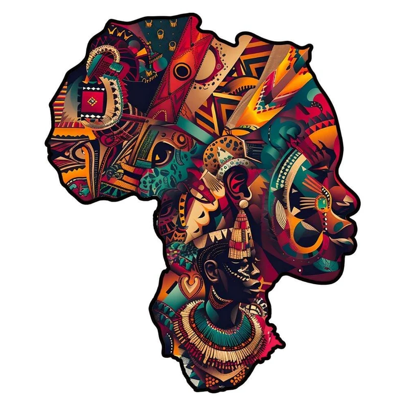 Moder Afrika - Pussel