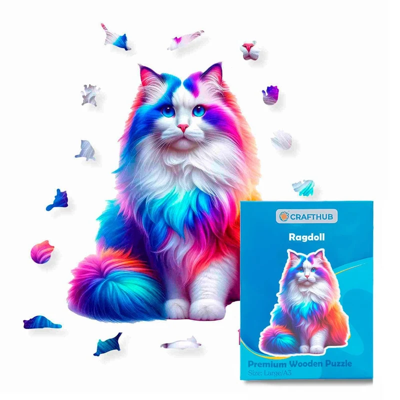 Ragdoll katt - pussel