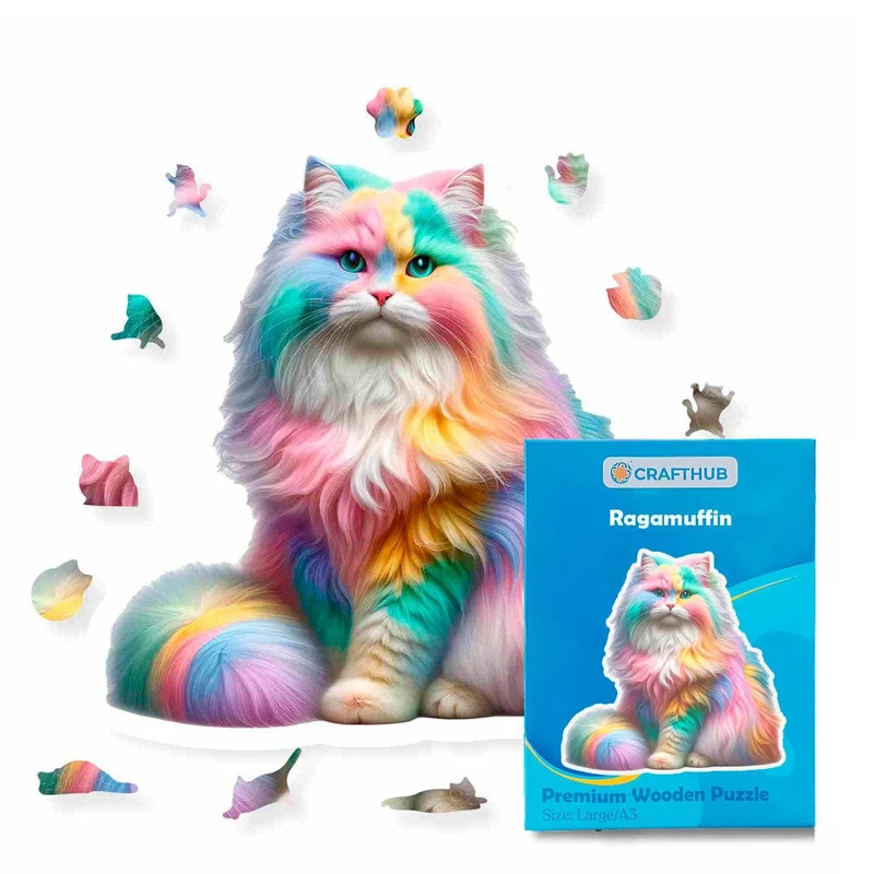 Ragamuffin katt - pussel