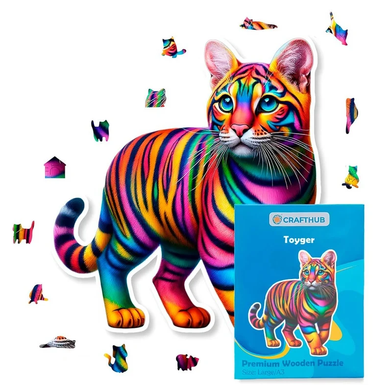 Toyger katt - pussel