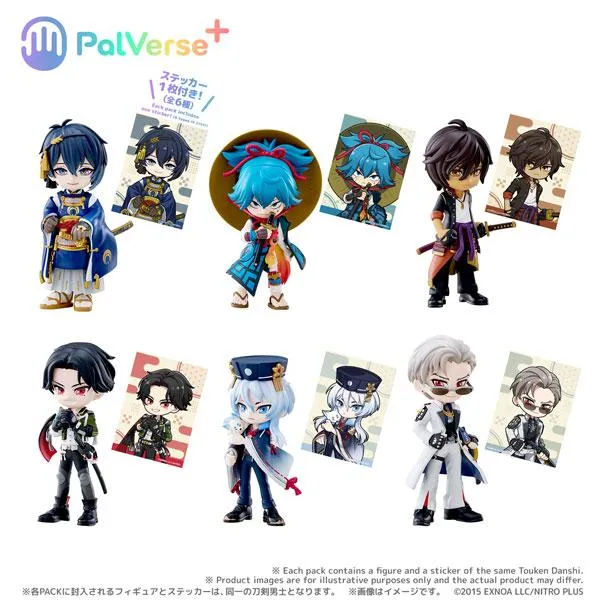 PalVerse+ Touken Ranbu ONLINE Vol. 1 – Box med 6 siffror [Bushiroad Creative]