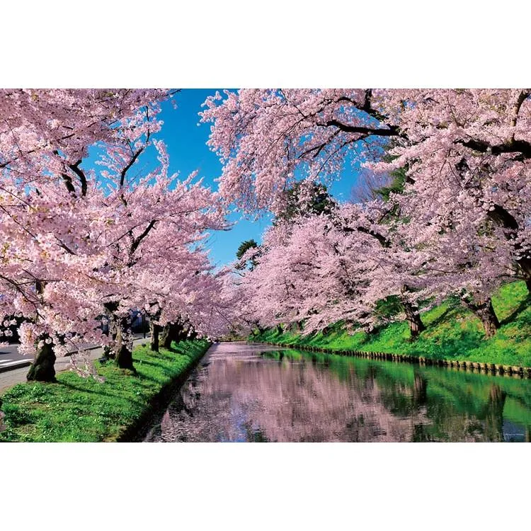 Pussel Körsbärsmoln Hirosaki Park Aomori 1000 bitar YAM-10-1455 YANOMAN
