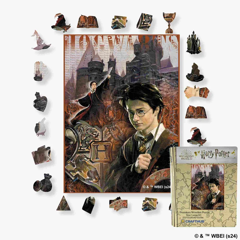 Harry och Hogwartsslottet - träpussel