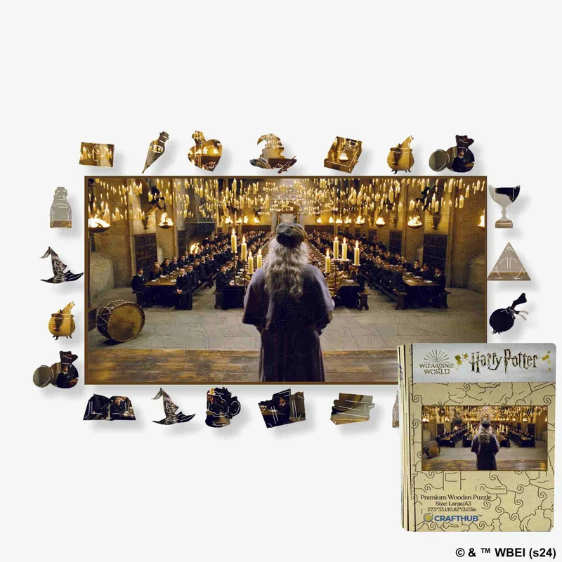 Harry Potter - Dumbledore och den stora salen träpussel